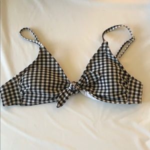 Checkered bikini top